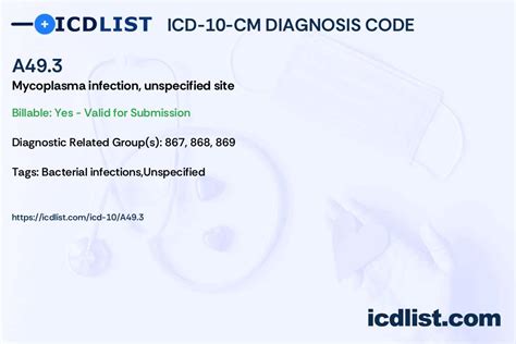 icd 10 code for infection unspecified